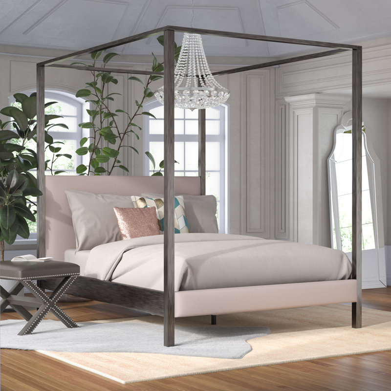 Cambree Upholstered Canopy Bed & Reviews Joss & Main